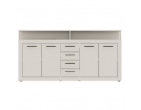 Štvordverová komoda so zásuvkami Lunysa - kašmír