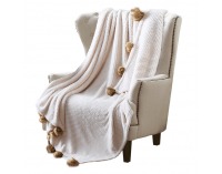 Plyšová deka Lusen 150x200 cm - smotanová