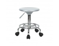 Stolička na kolieskach Mabel 2 New - strieborná / chróm