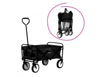 Záhradný skladací vozík Mabin - čierna