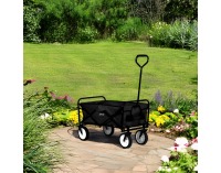 Záhradný skladací vozík Mabin - čierna