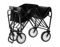 Záhradný skladací vozík Mabin - čierna