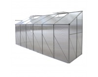 Záhradný skleník k stene Mabon Typ 4 374x122x199 cm - priehľadná