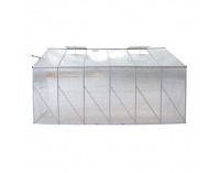 Záhradný skleník k stene Mabon Typ 4 374x122x199 cm - priehľadná