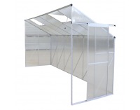 Záhradný skleník k stene Mabon Typ 4 374x122x199 cm - priehľadná