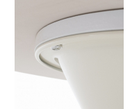 Konferenčný stolík (2 ks) Mabuz - biely mramor / biela