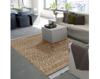 Obojstranný koberec Madala 80x150 cm - vzor / hnedá