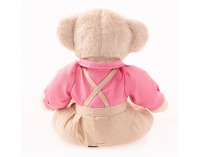 Plyšový medveď Maden Boy Typ 1 45 cm - smotanová / ružová