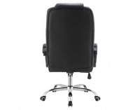 Kancelárske kreslo s podrúčkami Madox New - čierna / chróm