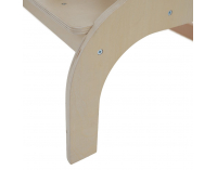 Montessori učiaca veža s tabuľou 3v1 Magan - prírodná