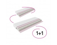 Penový matrac (2 ks) Magdo 90x200 cm - biela