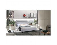 Čalúnená manželská posteľ s roštom Majestik 160 160x200 cm - sivá melírovaná / wenge
