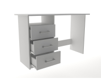 Písací stôl Makodi - biela