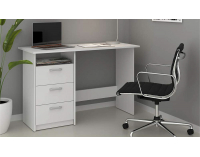 Písací stôl Makodi - biela