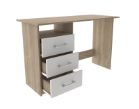 Písací stôl Makodi - dub sonoma / biela