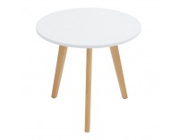Konferenčný stolík (2 ks) Malto 2 New - biela / buk
