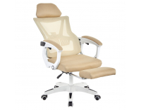 Kancelárske kreslo Malvin - béžová / biela