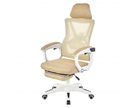 Kancelárske kreslo Malvin - béžová / biela