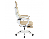 Kancelárske kreslo Malvin - béžová / biela