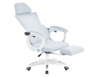 Kancelárske kreslo Malvin - svetlosivá / biela