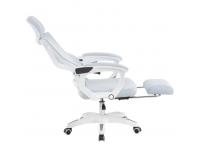 Kancelárske kreslo Malvin - svetlosivá / biela