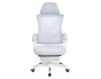 Kancelárske kreslo Malvin - svetlosivá / biela