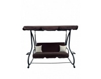 Záhradná hojdačka Mandy - čokoládová / čierna