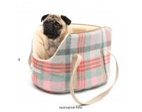 Taška pre psa Manik Typ 3 38x25x28 cm - ružová / vzor