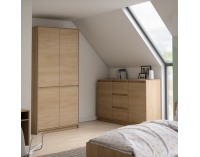 Dvojdverová komoda so zásuvkami Manol K2D3S - cremona