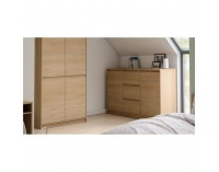 Štvordverová šatníková skriňa Manol S4D - cremona