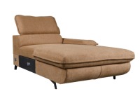 Otoman s úložným priestorom Manty OTT 1BP ZP P - hnedá / čierna