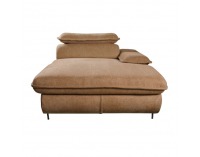 Otoman s úložným priestorom Manty OTT 1BP ZP P - hnedá / čierna