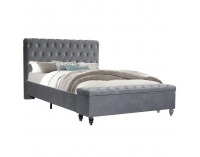 Manželská posteľ s roštom Angala 180x200 cm - sivá