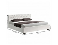 Manželská posteľ s roštom Dorlen 2 New 180x200 cm - biela