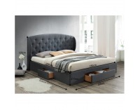 Manželská posteľ s roštom Olina New 180x200 cm - sivá