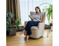 Relaxačné otočné kreslo Maren - sivobéžová