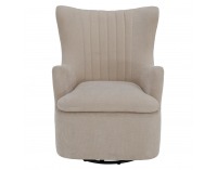Relaxačné otočné kreslo Maren - sivobéžová