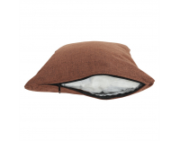 Rohová sedačka U s rozkladom a úložným priestorom Marieta P - béžová / tehlová