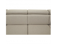 Rohová sedačka U s rozkladom a úložným priestorom Marieta P - béžová / tehlová