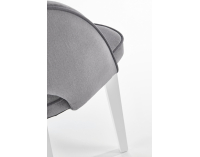 Jedálenská stolička Marino - svetlosivá / biela