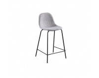 Barová stolička Mariola New - svetlosivá / čierna