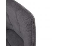 Jedálenské kreslo Marken - sivá / čierna