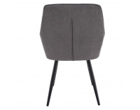 Jedálenské kreslo Marken - sivá / čierna