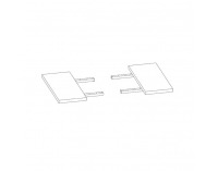 Predlžovacia doska k stolu (2 ks) Massive 90x45 cm - dub svetlý