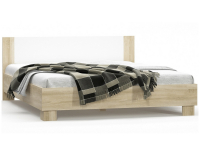 Manželská posteľ s roštom Mateo LB-160 160x200 cm - dub sonoma / biela