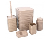 Sada kúpeľňových doplnkov (5 ks) Matio - hnedá