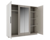 Šatníková skriňa so zrkadlom Matisa - kašmír