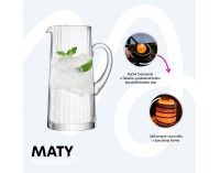 Džbán na vodu Maty 1270 ml - priehľadná