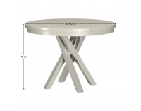 Rozkladací jedálenský stôl Mauli - kašmír