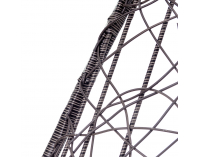 Závesné hojdacie kreslo Mauritius - čierna / sivá